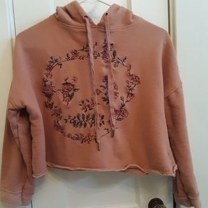 Cropped Skull Hoodie